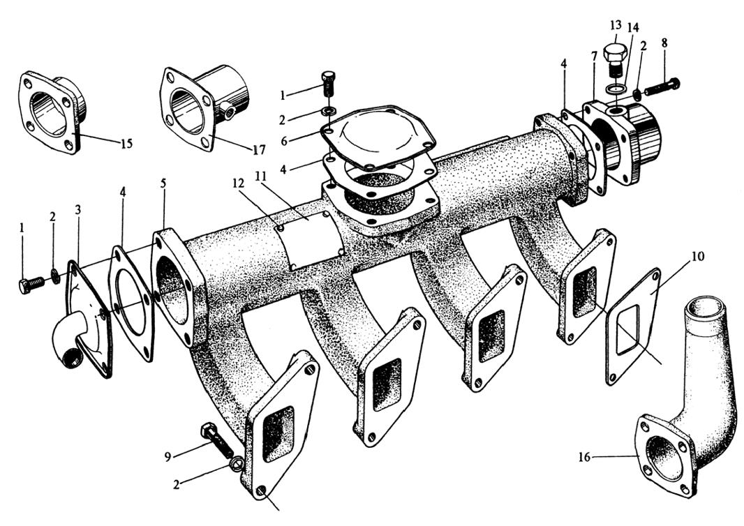 YTO engine Intake Tube Assembly (Ⅰ) YTO engine Intake Tube Assembly (Ⅰ)