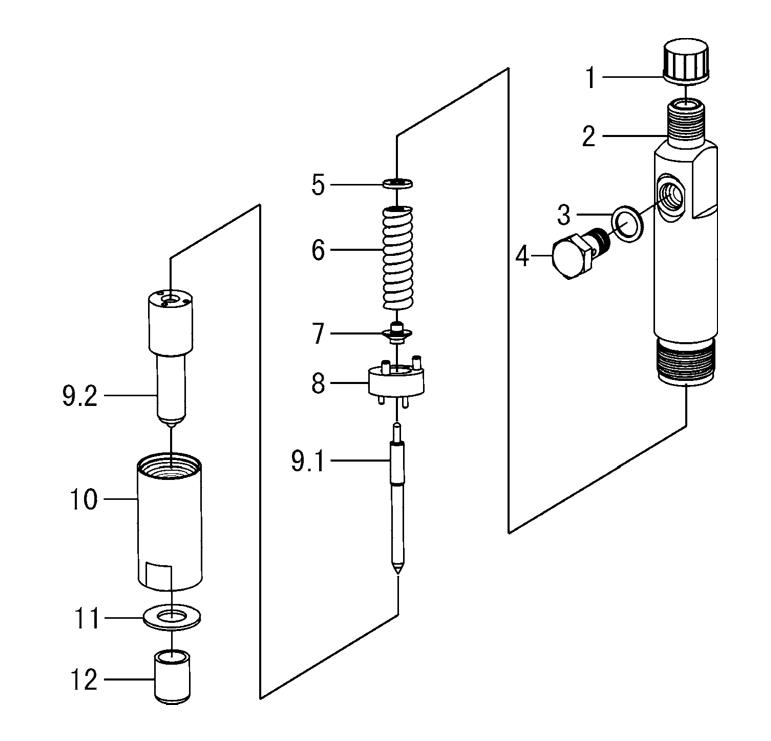 YTO engine Fuel Injector Assembly (PB84P30) YTO engine Fuel Injector Assembly (PB84P30)