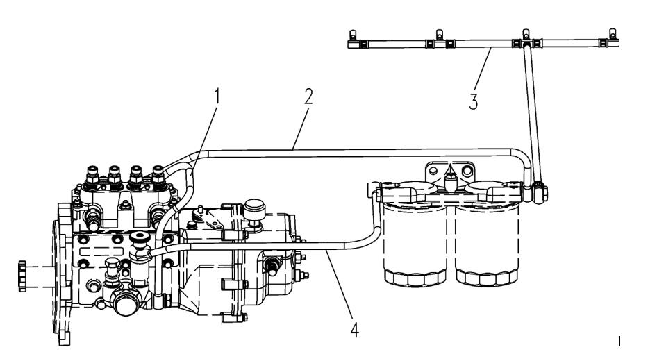 YTO engine parts manual YTO-engine-Fuel-Low-Pressure-Pipes