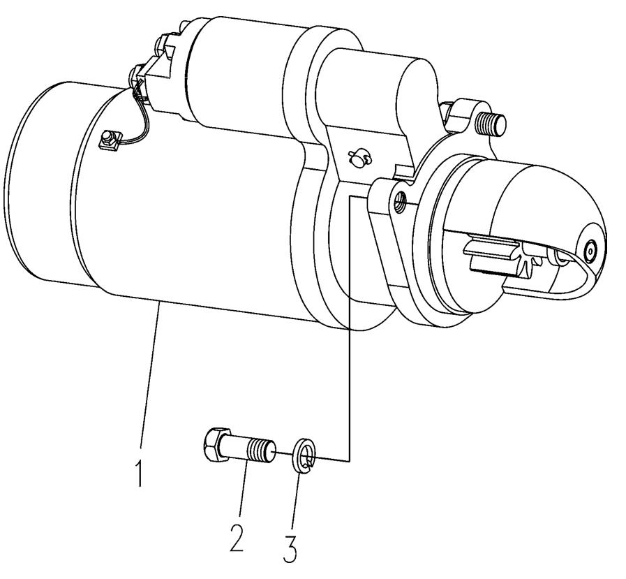 YTO engine Starter Installation Assembly YTO-engine-Starter-Installation-Assembly