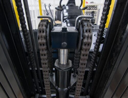 The forklift chain is too long and how to adjust it?